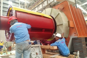 Căn chỉnh, tổ hợp Motor giá cán thép - Khu liên hợp sản xuất gang thép tại Quảng Ngãi